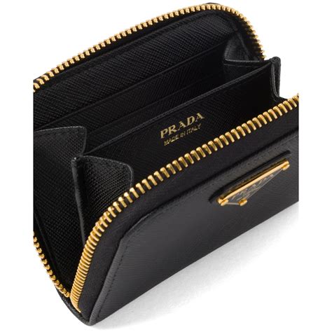 saffiano leather card case prada|Prada saffiano long wallet.